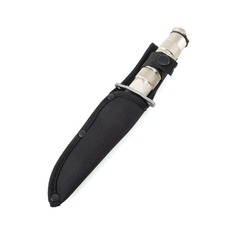 8.5" RTEK Silver Survival Knife with Compass Kit, , large image number 2